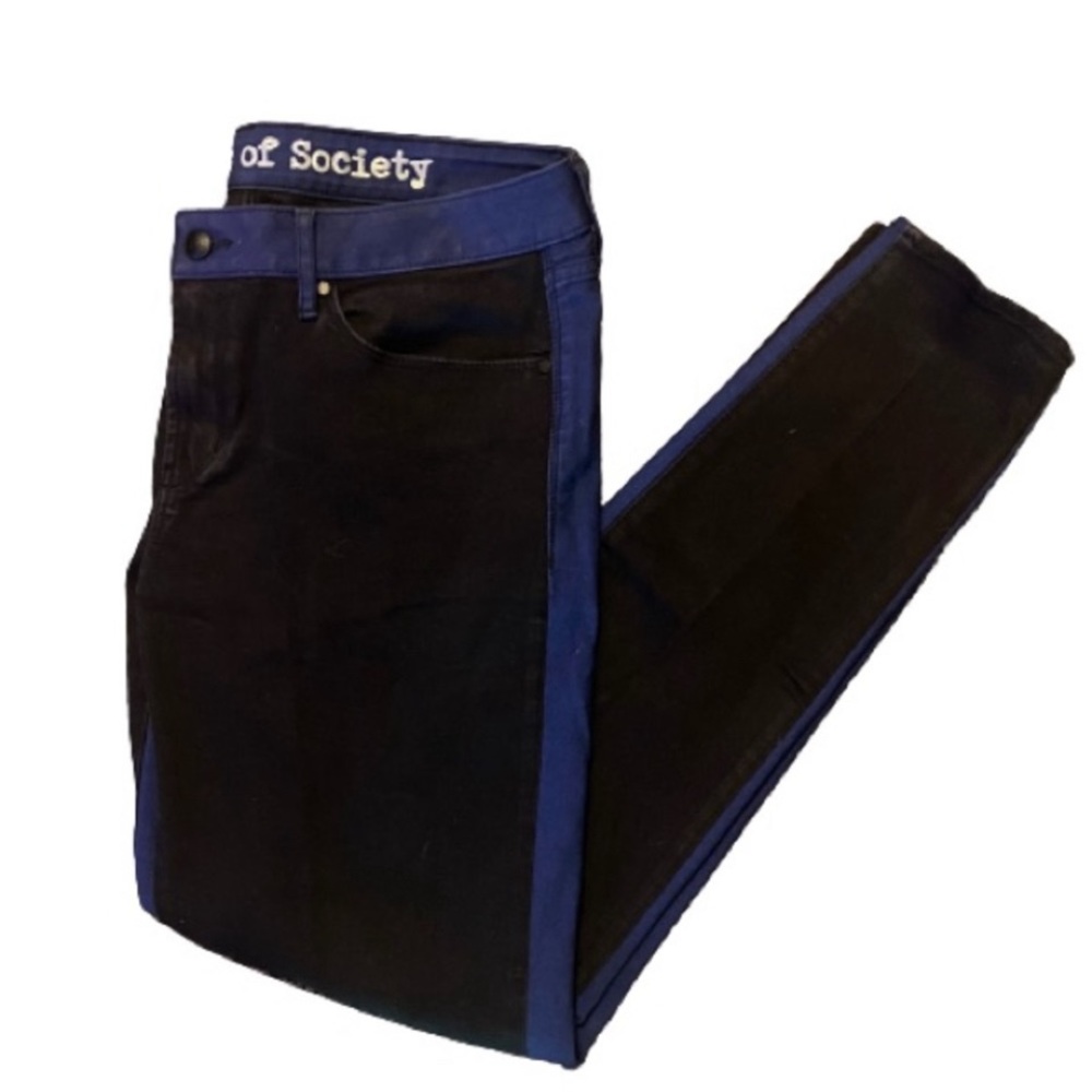 Articles of Society two tone blue and black denim